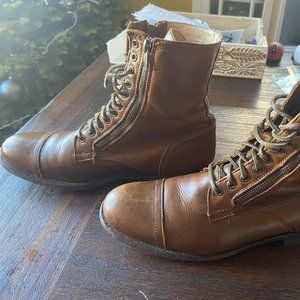 FRYE zip + lace tall boots, Men's 11D - 7 ½" shaft